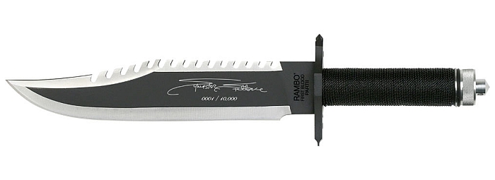 Sammlermesser Survivalmesser Rambo II – Der Auftrag – Sylvester Stallone Signature
